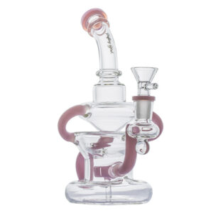 8.5 Pink Recycler Dab Rig w Showerhead Prec For Sale  Free NZ Shipping