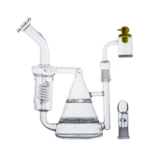 Pyramid Multi-Perc Recycler Glass Bong Set | For Sale | Free NZ Shipping