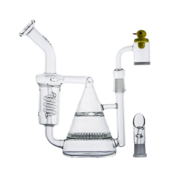 Pyramid Multi-Perc Recycler Glass Bong Set | For Sale | Free NZ Shipping