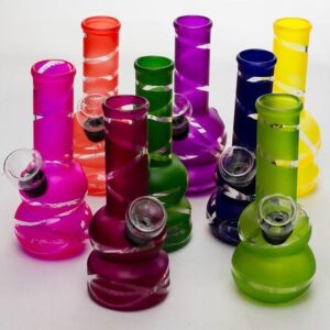 5″ color glass mini water bong