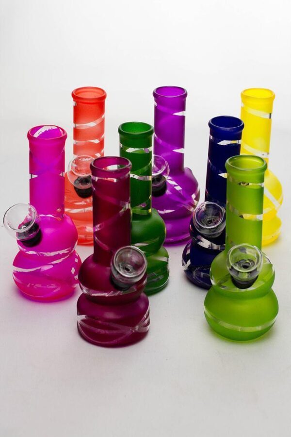 5″ color glass mini water bong