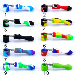 Blue&Red Silicone Nectar Collector
