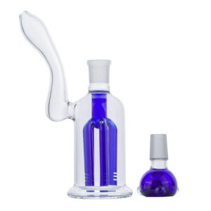 8" Blue 3-Arm Tree Perc Dab Rig | Wax Rigs For Sale | Free NZ Shipping