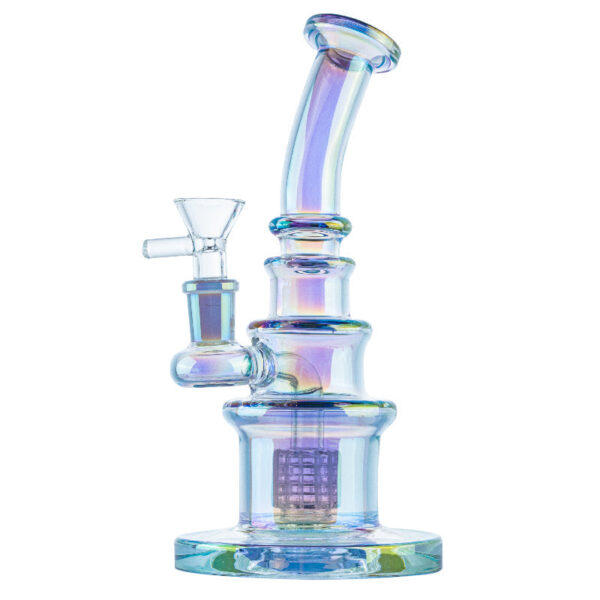 8" Colorful Matrix Perc Glass Dab Rig/Wax Rig For Sale | Free NZ Shipping