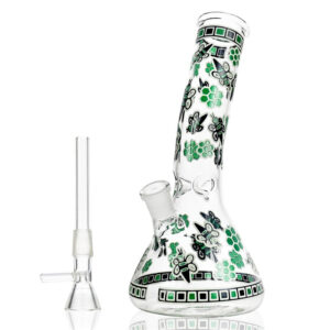 8" Glow-In-The-Dark Honeybee Beaker Bong For Sale | Free NZ Shipping