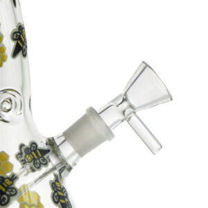 8" Glow-In-The-Dark Honeybee Beaker Bong For Sale | Free NZ Shipping