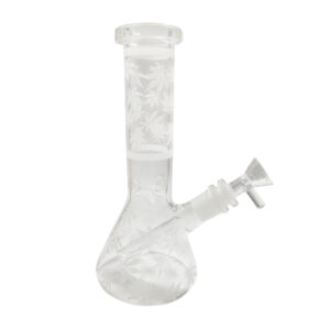 8" Glow-In-The-Dark Leaf Water Beaker Bong For Sale | Free NZ Shipping