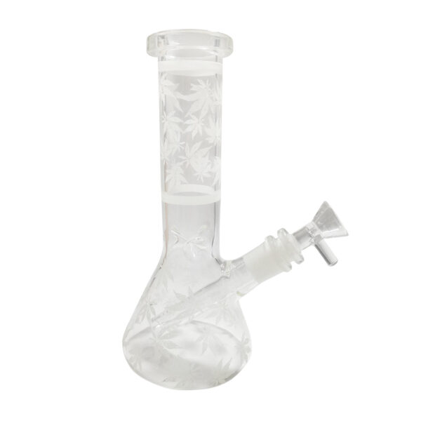 8" Glow-In-The-Dark Leaf Water Beaker Bong For Sale | Free NZ Shipping