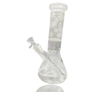 8" Glow-In-The-Dark Leaf Water Beaker Bong For Sale | Free NZ Shipping