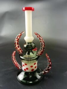 8" Heady Glass Dab Rig w/ Horns | Wax Rigs For Sale | Free NZ Shipping