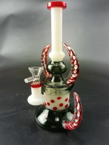 8" Heady Glass Dab Rig w/ Horns | Wax Rigs For Sale | Free NZ Shipping