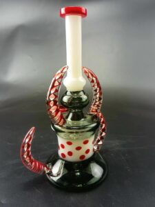 8" Heady Glass Dab Rig w/ Horns | Wax Rigs For Sale | Free NZ Shipping