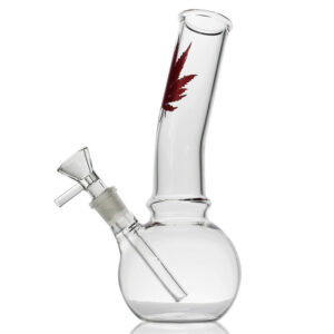 8" Marijuana Leaf Basic Glass Bong/Water PipesFor Sale | Free NZ Shipping