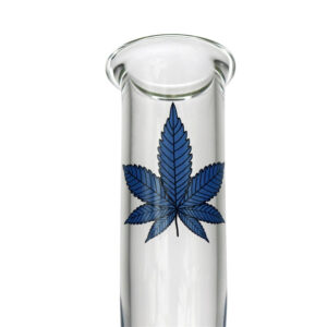 8" Marijuana Leaf Basic Glass Bong/Water PipesFor Sale | Free NZ Shipping