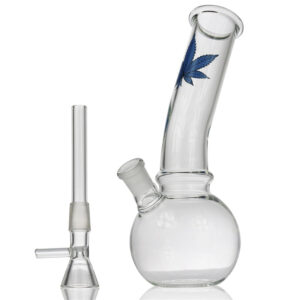 8" Marijuana Leaf Basic Glass Bong/Water PipesFor Sale | Free NZ Shipping