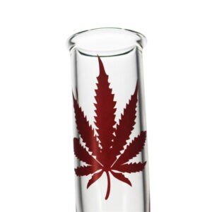 8" Marijuana Leaf Basic Glass Bong/Water PipesFor Sale | Free NZ Shipping