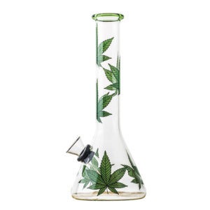 8Marijuana Leaf Glass Beaker BongWater Pies For Sale  Free NZ Shipping
