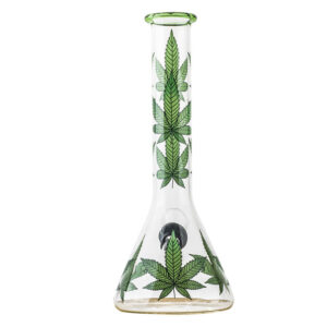 8Marijuana Leaf Glass Beaker BongWater Pies For Sale  Free NZ Shipping
