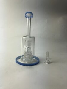 8" Matrix Perc Glass Dab Rig | Wax/Oil Rigs For Sale | Free NZ Shipping