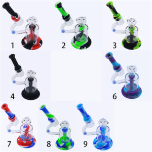 8" Microscope LED Luminous Silicone Dab Rig For Sale | Free NZ Shipping