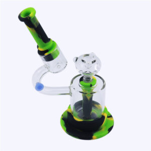 8" Microscope LED Luminous Silicone Dab Rig For Sale | Free NZ Shipping