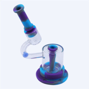 8" Microscope LED Luminous Silicone Dab Rig For Sale | Free NZ Shipping