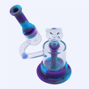 8" Microscope LED Luminous Silicone Dab Rig For Sale | Free NZ Shipping