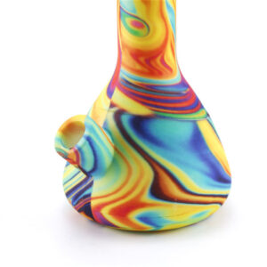 8" Multi Color Swirl Silicone Bong/Water Pipe For Sale | Free NZ Shipping
