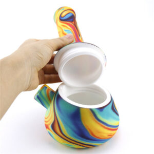 8" Multi Color Swirl Silicone Bong/Water Pipe For Sale | Free NZ Shipping