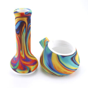 8" Multi Color Swirl Silicone Bong/Water Pipe For Sale | Free NZ Shipping