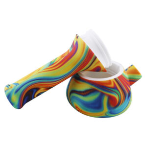 8" Multi Color Swirl Silicone Bong/Water Pipe For Sale | Free NZ Shipping