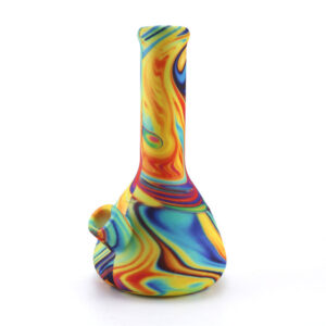 8" Multi Color Swirl Silicone Bong/Water Pipe For Sale | Free NZ Shipping