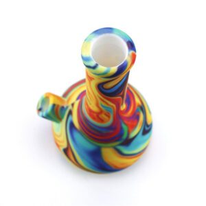8" Multi Color Swirl Silicone Bong/Water Pipe For Sale | Free NZ Shipping