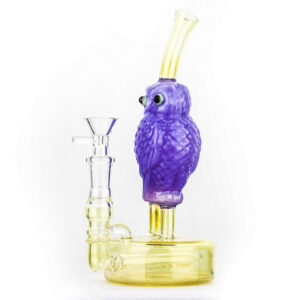 8" Owl Theme Glass Bong | Heady Girly Bongs For Sale | Free NZ Shipping