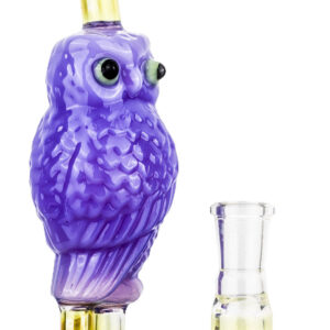 8" Owl Theme Glass Bong | Heady Girly Bongs For Sale | Free NZ Shipping