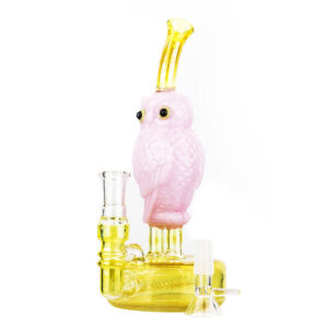 8" Owl Theme Glass Bong | Heady Girly Bongs For Sale | Free NZ Shipping