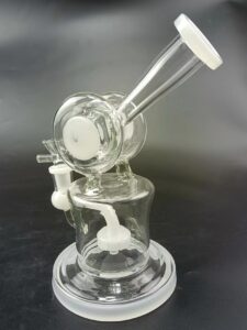 8" Showerhead Perc Double Chamber Wax/Dab Rig For Sale | Free NZ Shipping
