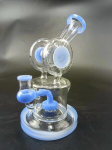 8" Showerhead Perc Double Chamber Wax/Dab Rig For Sale | Free NZ Shipping