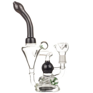 Quartz Enail W/ Flower Pendant Recycler Dab Rig Bundle For Sale