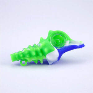 Silicone Conch Hand Pipe With Glass Bowl
