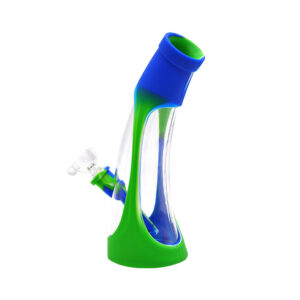 8" Horn Glass Silicone Bong | Portable Bongs For Sale | Free NZ Shipping
