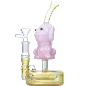 8" Doggie Theme Glass Bong |Heady Girly Bongs For Sale | Free NZ Shipping