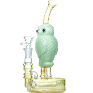 8" Owl Theme Glass Bong | Heady Girly Bongs For Sale | Free NZ Shipping