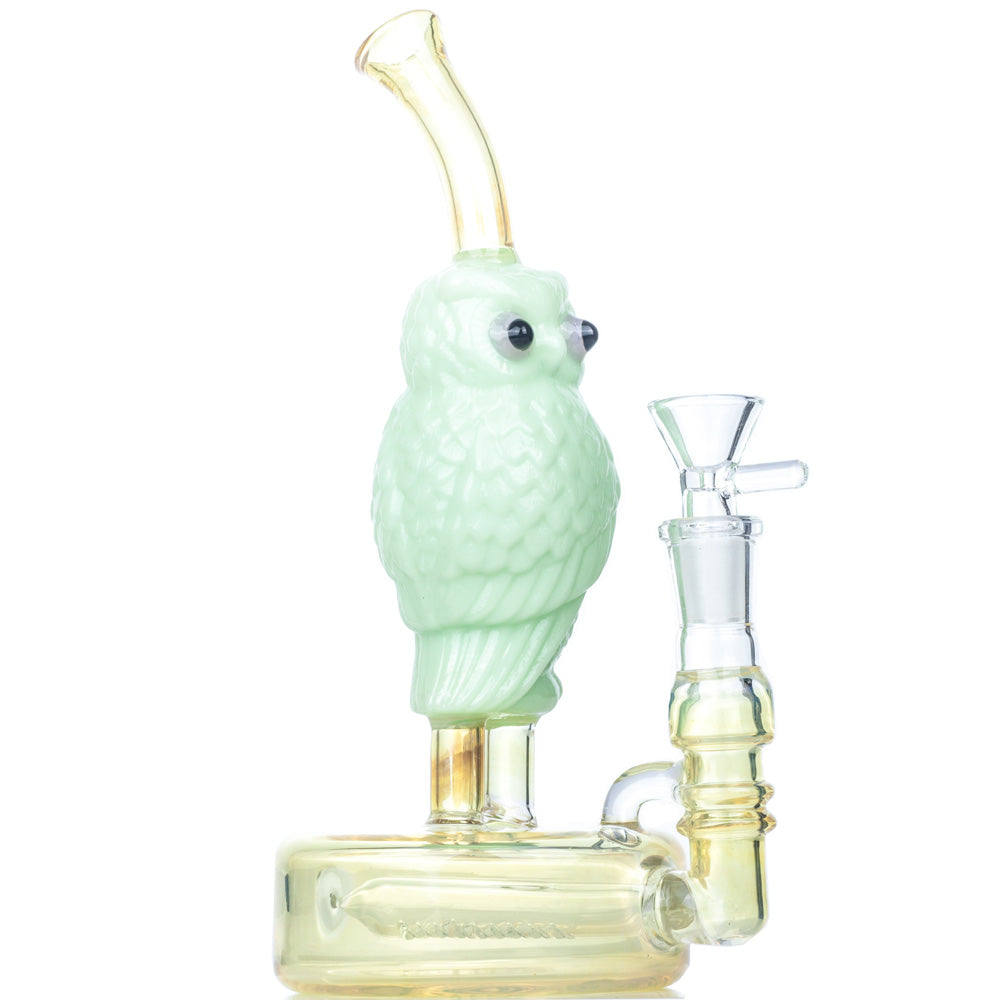8_inch_owl_glass_bong_-_heady_girly_glass_bongs_for_sale_-_Puffing_Bird_5 8" Owl Theme Glass Bong | Heady Girly Bongs For Sale | Free NZ Shipping