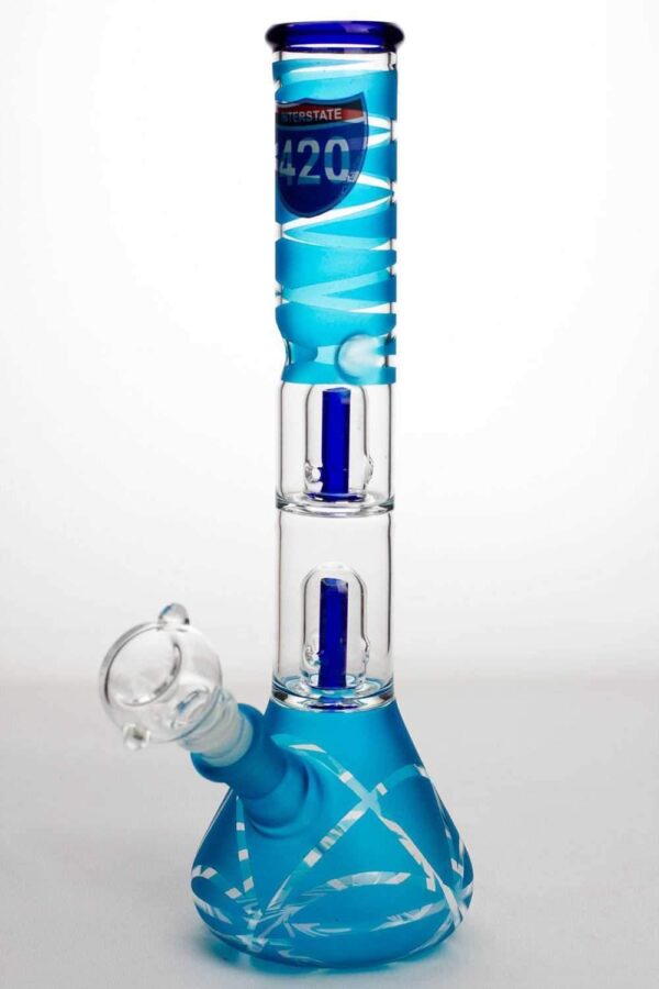 12″ infyniti double shower head beaker Bong