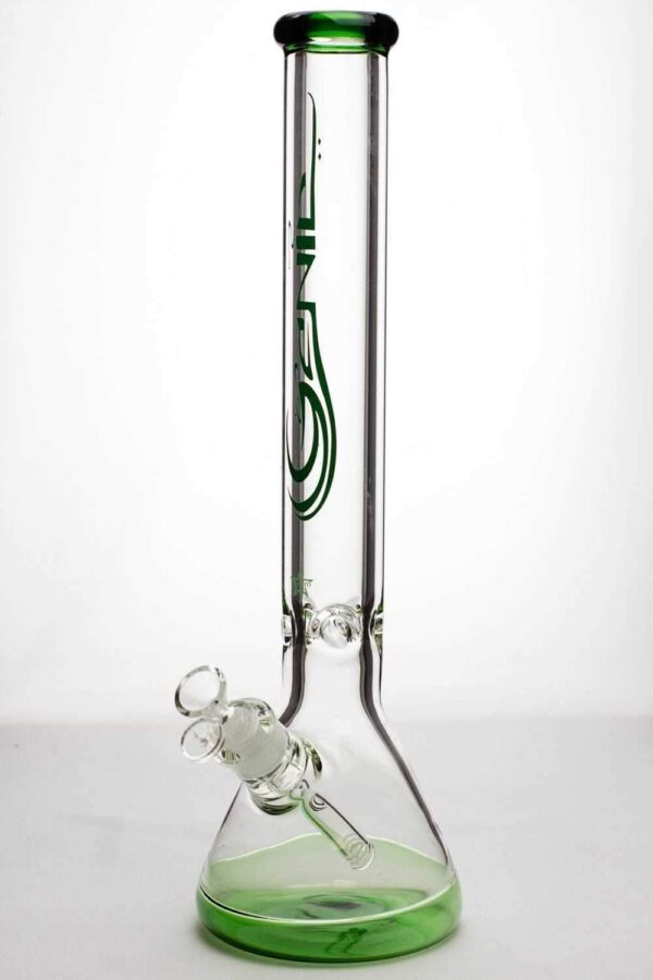 18" Genie Colored Bottom Water Bong | Best Glass Bongs | Free NZ Shipping