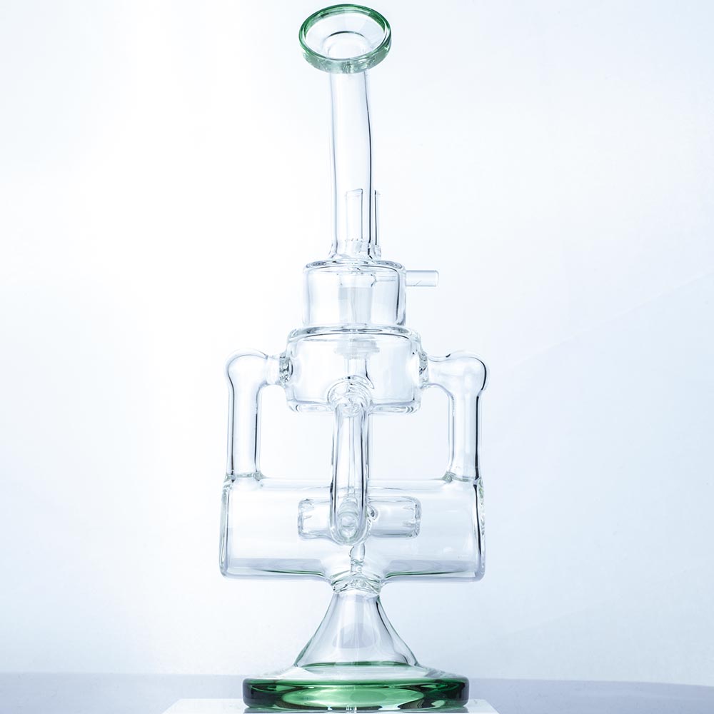 9" Heady Recycler Wax Rig | Glass Dab Rigs For Sale | Free NZ Shipping