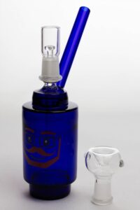 7″ Lego head  2-in-1 glass water bubbler