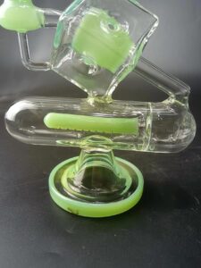 9" Cube Glass Recycler Dab Rig | Wax Rigs For Sale | Free NZ Shipping
