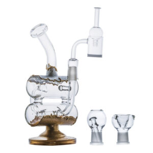 9" Double Chamber Recycler Dab Rig Set | Bongs For Sale |Free NZ Shipping